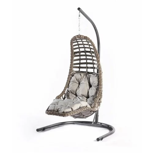 Floriane Garden Viseća vrtna stolica od sivog ratana Bodrum -