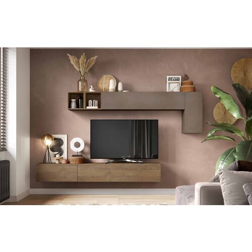 LC Mobili Elegantni TV ormari bronca/drvo INFINITY 2.0 900041-BRMR Slike