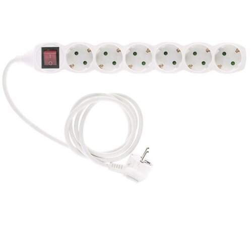 Kabel PRODUŽNI S PREKIDAČEM 6RUPA/3M ENTAC BIJELI BLISTER * DO ISTEKA ZALIHA Slike