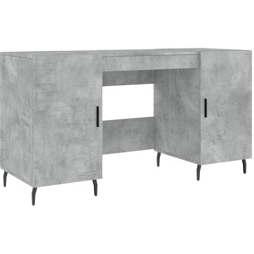 Maison Chic Pisalna miza - pisarni&amp;scaron;ka miza - Računalni&amp;scaron;ka miza betonsko siva 140x50x75 cm inženirski les, (21785323) Slike