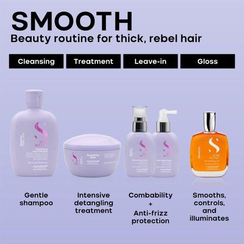 ALFAPARF MILANO Semi di Lino Smooth Frizz Defeat Spray pr&amp;scaron;ilo za glajenje za neobvladljive lase 125 ml Slike