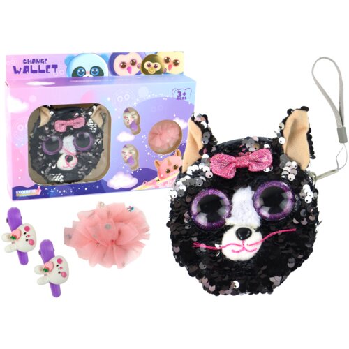  Cufflinks Wallet Set For Girls Kitty Wallet 4 pcs. Slike