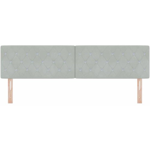  LED glava kreveta s LED trakama Svijetlo siva 180 cm Bar&amp;scaron;un Slike