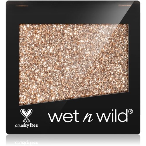 Wet N Wild Color Icon Glitter Single ble&amp;scaron;čeče senčilo za oči 1,4 g odtenek Brass Slike