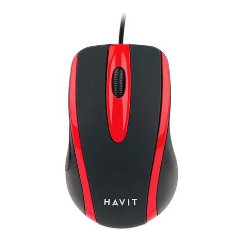 Havit HV-MS753 - universal computer mouse, red and black Slike