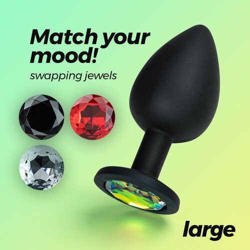 Crushious CAMILEO LARGE ANAL PLUG WITH 4 INTERCHANGEABLE JEWELS Cene