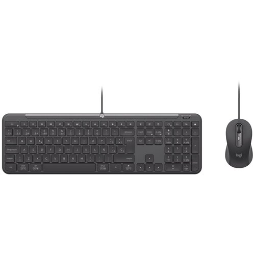 Logitech 920-013343 keyboard Mouse included Home /Office USB QWERTZ German Graphite Cijene