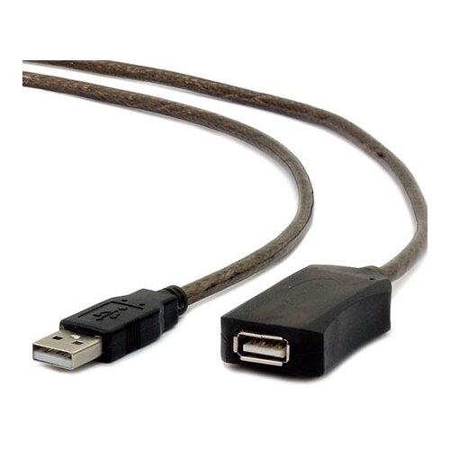 Gembird USB active extension cable 5m, UAE-01-5M, black Slike