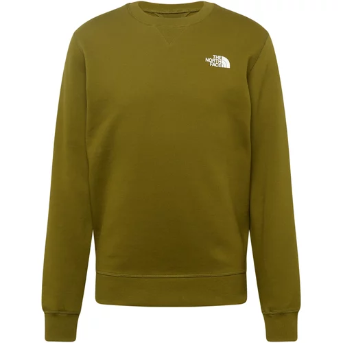 The North Face Sweater majica 'SIMPLE DOME' kaki / bijela
