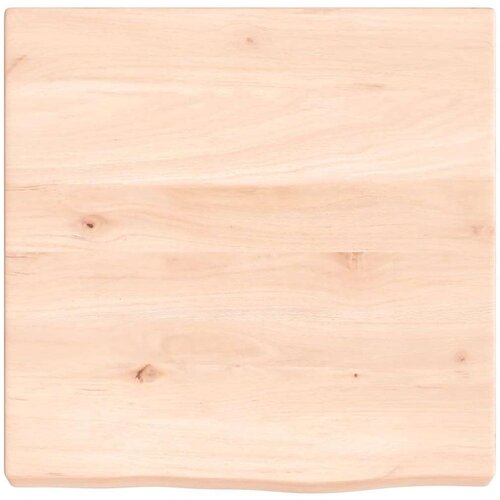 VidaXL Zidna polica 40 x 40 x 4 cm od neobrađene masivne hrastovine Slike