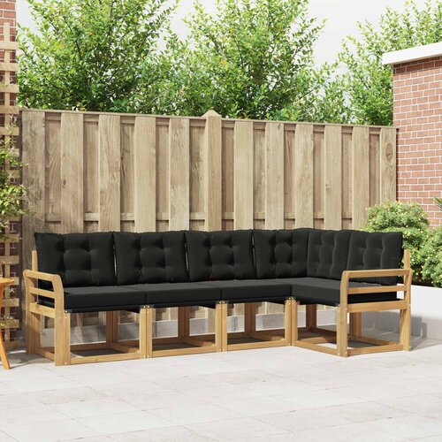  Set vanjskih sofa 5 kom. Čvrsto drvo akacije i Textilene Cijene