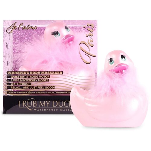Big Teaze Toys My Duckie Paris 2.0 - vodootporni vibrator za klitoris razigrane patke (ružičasti) Cijene