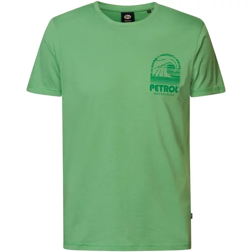 Petrol Industries Majica zelena / svijetlozelena