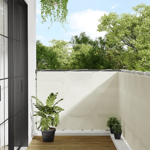 vidaXL Balkonsko platno krem 120x1000 cm 100 % poliestrski oxford Cene