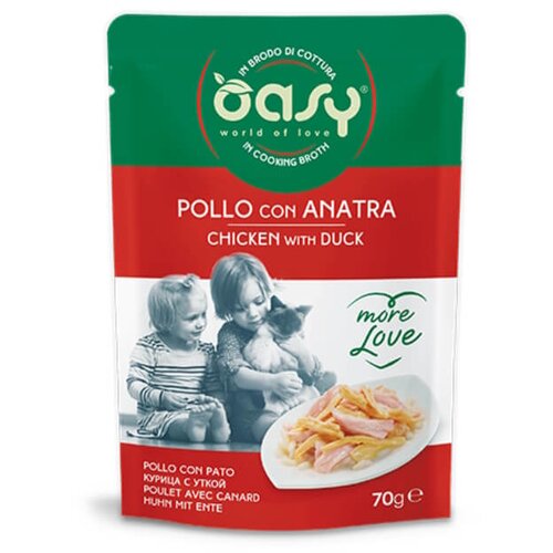 Oasy More Love Adult pi&amp;scaron;čanec in raca v juhi, vrečka - 70 g 70 g Slike