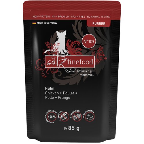  Varčno pakiranje catz finefood Purrrr vrečke 16 x 85 g - &amp;Scaron;t. 103 pi&amp;scaron;čanec Slike