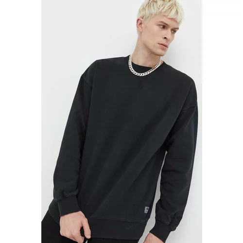 Rip Curl Bombažen pulover moška, črna barva