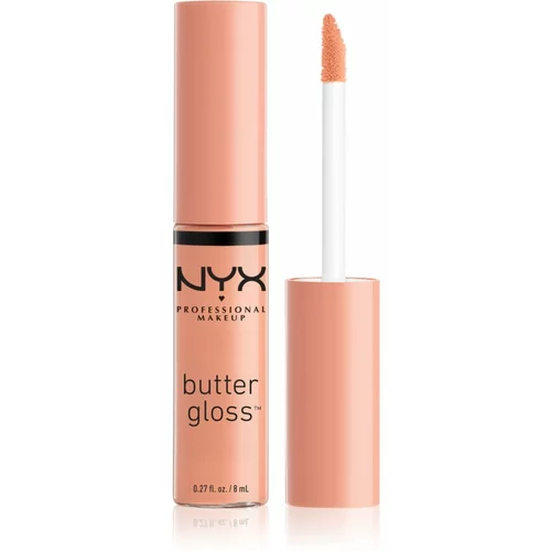 NYX Professional Makeup Butter Gloss glos za ustnice 8 ml odtenek 15 Angel Food Cake