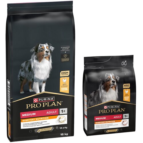  16 kg + 3 kg gratis! 19 kg PURINA PRO PLAN - Medium Adult Everyday Nutrition Slike