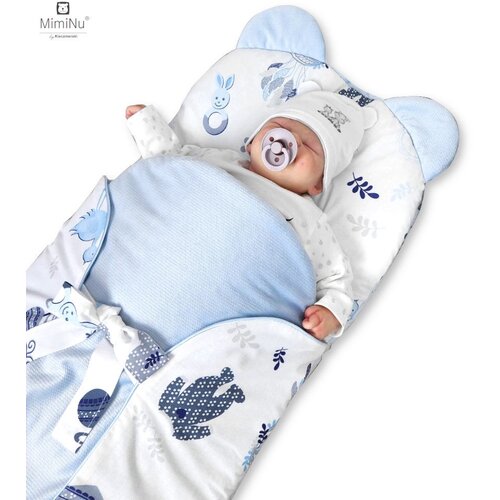 MimiNu Multifunkcionalni jastuk za bebe BabyShower Blue Slike