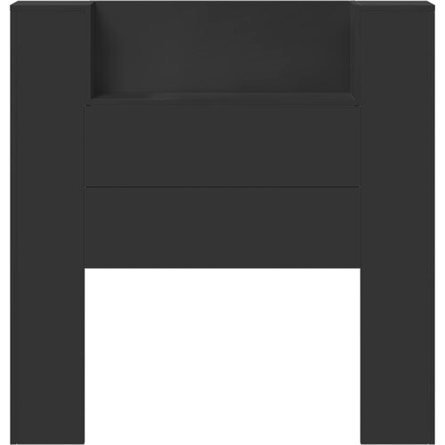  Uzglavlje Crna 100 x 16,5 x 103,5 cm Konstruirano drvo Slike