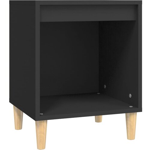 Maison Chic Nočna omarica - Nočna miza črna 40x35x50 cm inženirski les, (21687169) Slike