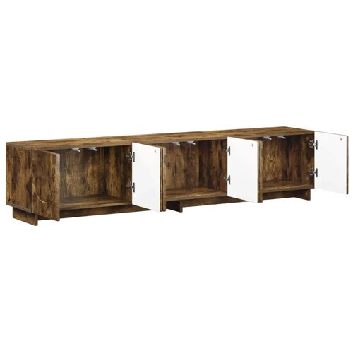 TV stalak 180 x 34 5 x 40 cm Dimljeni hrast Konstruirano drvo - Dimljeni hrast 179.5 x 34.5 x 40 cm Slike