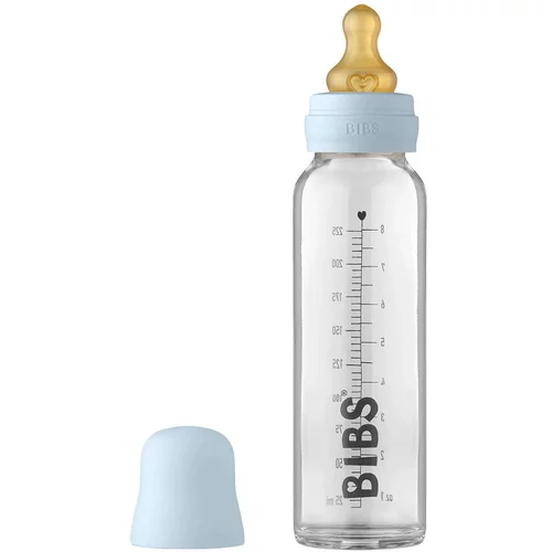 Bibs Baby Glass Bottle 225 ml bočica za bebe Baby Blue 225 ml
