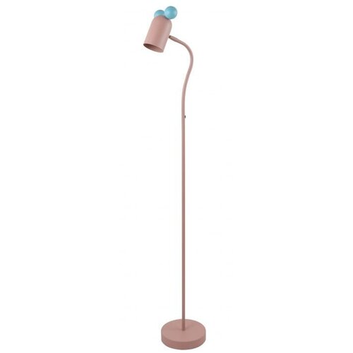 Gtv Svetlomodro-rožnata stoječa svetilka s kovinskim senčilom (višina 133,5 cm) Mouse – Cene