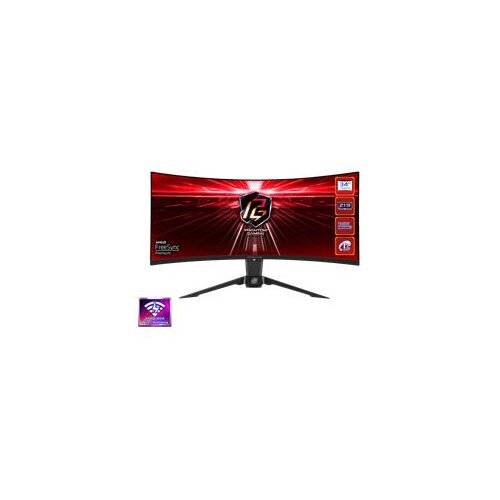 AsRock ukrivljen monitor 34&amp;quot; Led Uwqhd 165Hz 1 MS Freesync Premium Wifi, (21408606) Slike