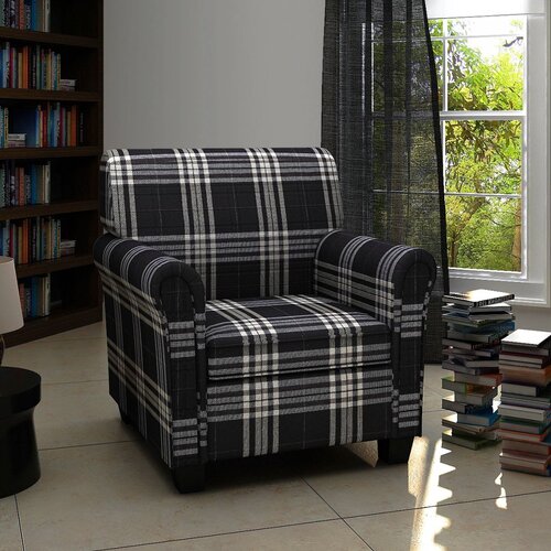 SOFA fotelja od tkanine s jastukom crna Cijene
