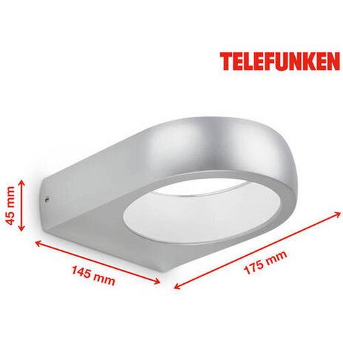 XXXL Telefunken 320204TF - LED spoljna zidna svetiljka LED/6,5W/230V IP44 matni hrom Slike