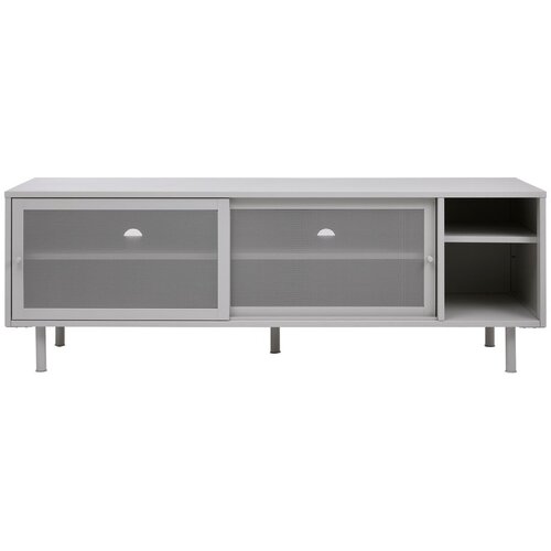 Unique Furniture Bijela metalna TV komoda 160x55 cm Veep &amp;ndash; Slike