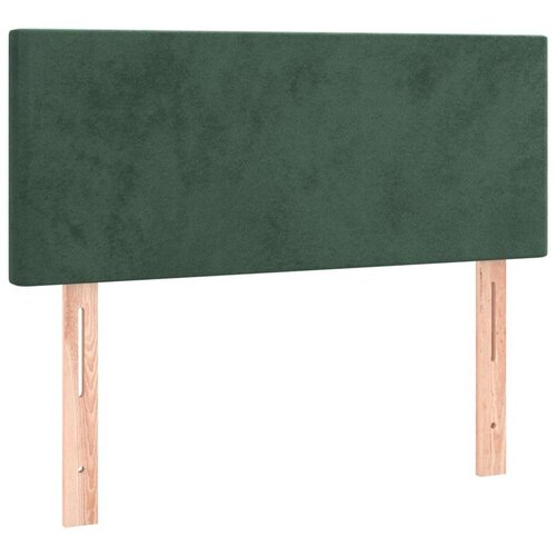 vidaXL Box spring krevet s madracem tamnozeleni 90x200 cm baršunasti Cene
