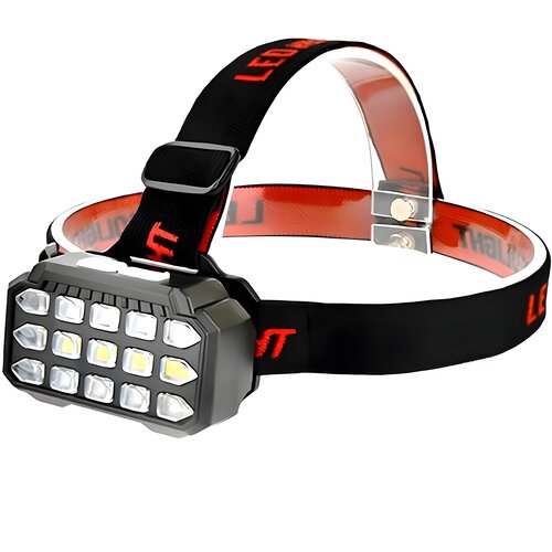 IZMAEL UV LED naglavna svetilka s polnjenjem prek USB - Črna Cene