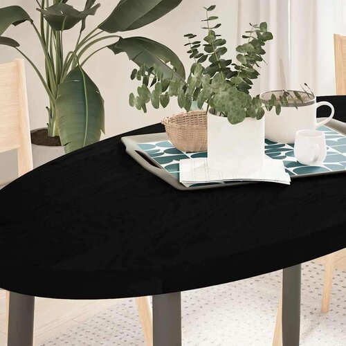 vidaXL Mizna plošča temno rjava 120x60x4 cm trdna hrastovina ovalna Cene