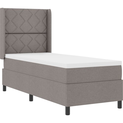 vidaXL krevet s madracem s oprugama  taupe boje  dimenzija 80x200 cm  tkanina Cijene