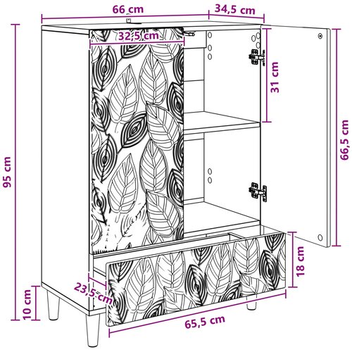  Kreveta Crna 66 x 34,5 x 95 cm Konstruirano drvo Slike
