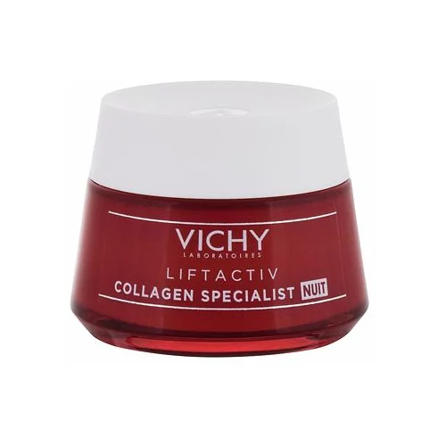 Vichy Liftactiv Collagen Specialist Night nočna obnovitvena krema proti gubam 50 ml poškodovana škatla za ženske
