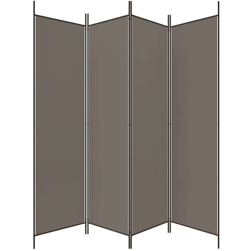  pregrada s 4 panela antracit 200 x 200 cm od tkanine Slike