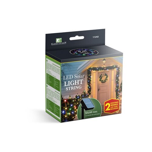 Garden of Eden led solarna svetilka - 50 kosov pisanih led - 2 funkciji - 5 + 2 m Slike