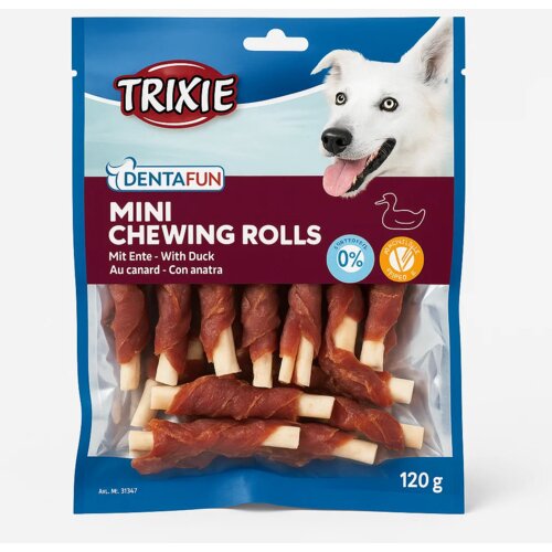 Trixie Rolnice za žvakanje sa pačetinom Mini Chewing Rolls, 120 g Slike