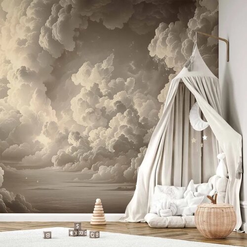  Foto tapeta - Whisper of Illuminated Clouds: Soft Play of Light in the Theater of the Heavens 500x350 Slike