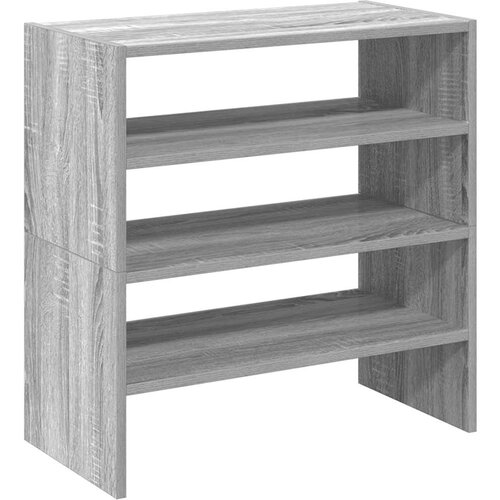 Maison Chic Regal za čevlje - Polica za čevlje 2 kosa zložljiva siva sonoma 60x30x30,5 cm, (21777335) Slike