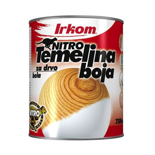 Irkom NITRO TEMELJNA BOJA ZA DRVO BIJELA 0,75L Cijene
