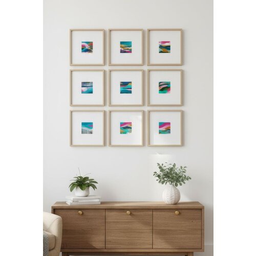 WALLXPERT Slika Huhu755, 30x30cm, 9 delova Cene