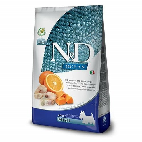 Farmina n&d mini adult hrana za pse, ukus bundeve, ribe i narandže, 800g Cene