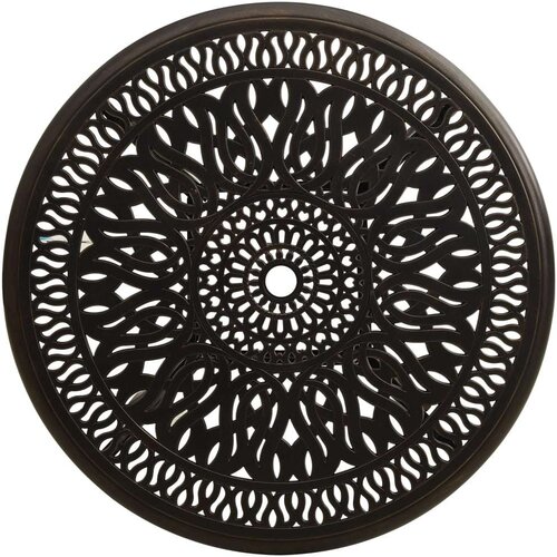VidaXL Vrtni stol brončani 90 x 90 x 74 cm od lijevanog aluminija Slike