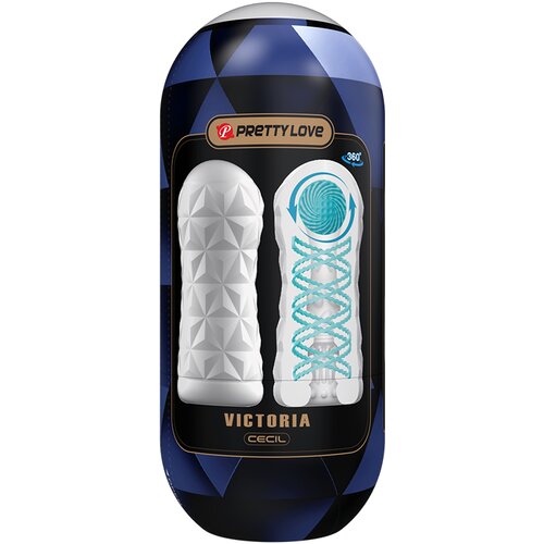 Pretty Love Victoria Cecil Tightening Spiral &amp;amp; Stimulation Ball Masturbator White Slike