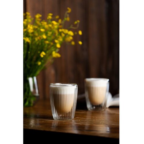 Vialli Design Steklene skodelice v kompletu za kapučino 2 ks 250 ml Livio Duo &amp;ndash; Slike